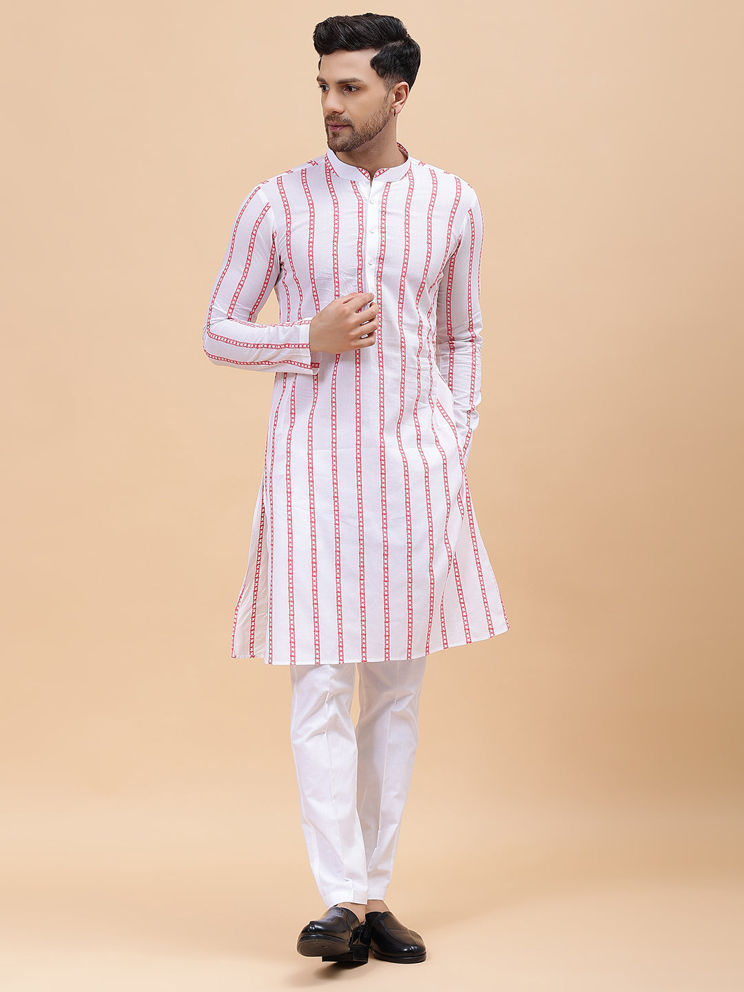 Pure Cotton Embroidered Straight kurta – See Designs