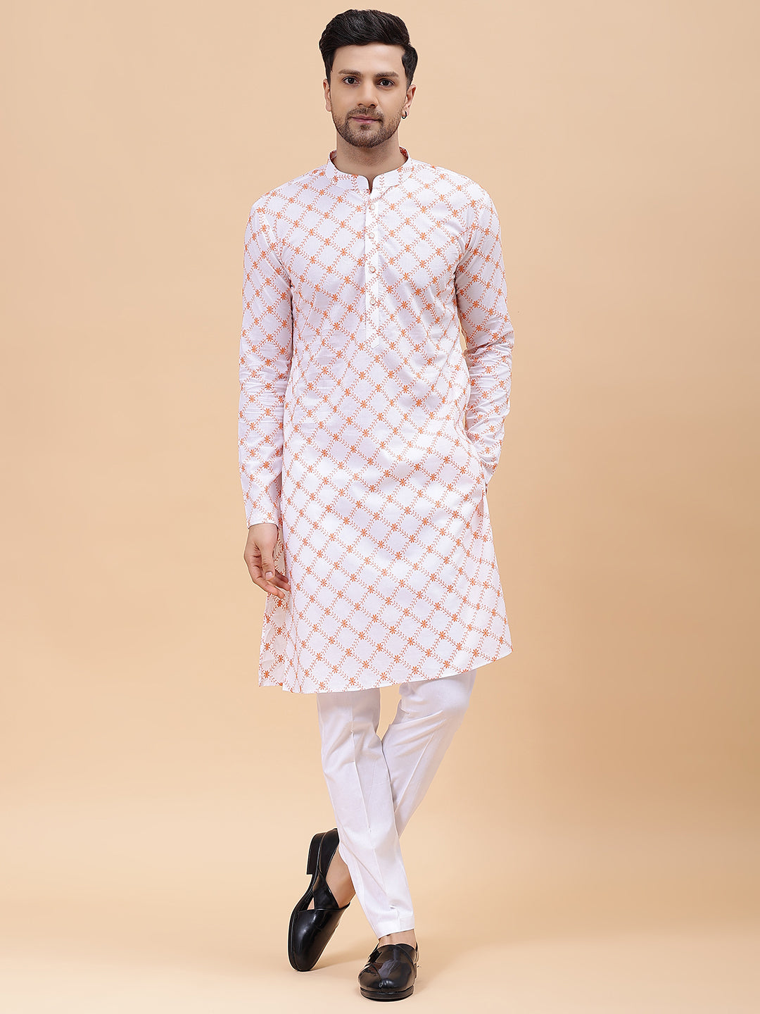 Pure Cotton Embroidered Straight kurta