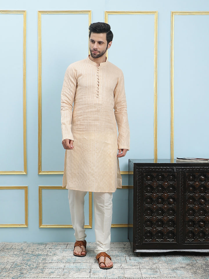 Thread Work Pure Cotton Kurta with Pyjama