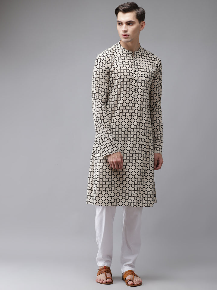 Handcrafted Block Printed Sustainable Straight Kurta with Pyjama