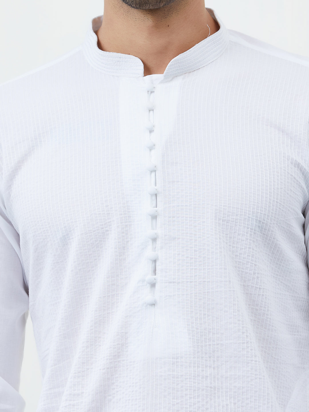 Thread Work Pure Cotton Kurta with Pyjama