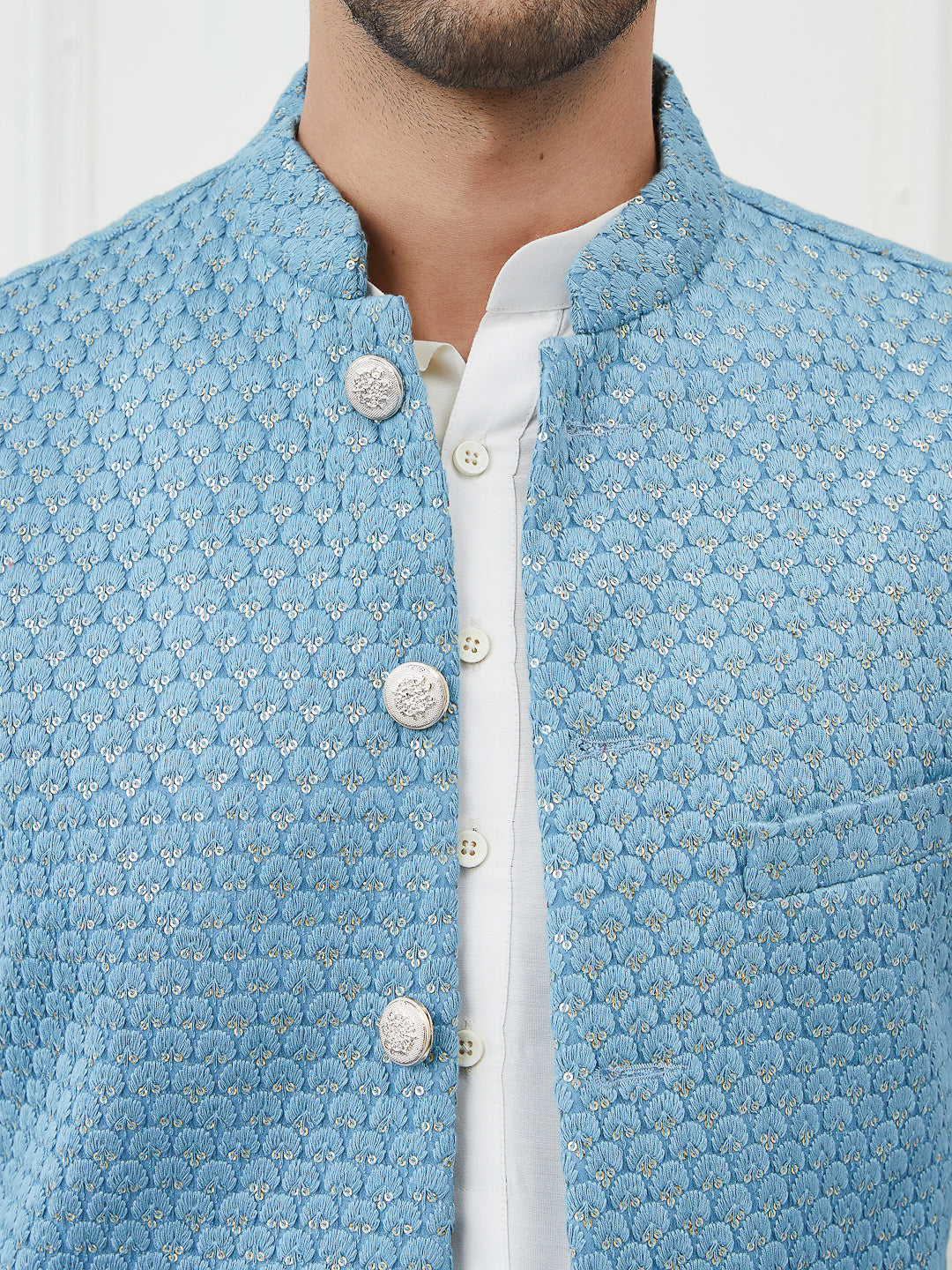 Embroidered Nehru Jacket