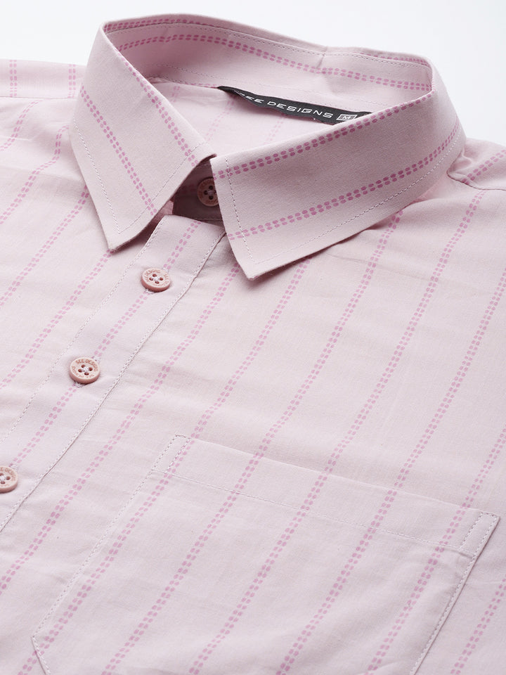 Nude Pink Pure Cotton Pathani Kurta with Pyjama