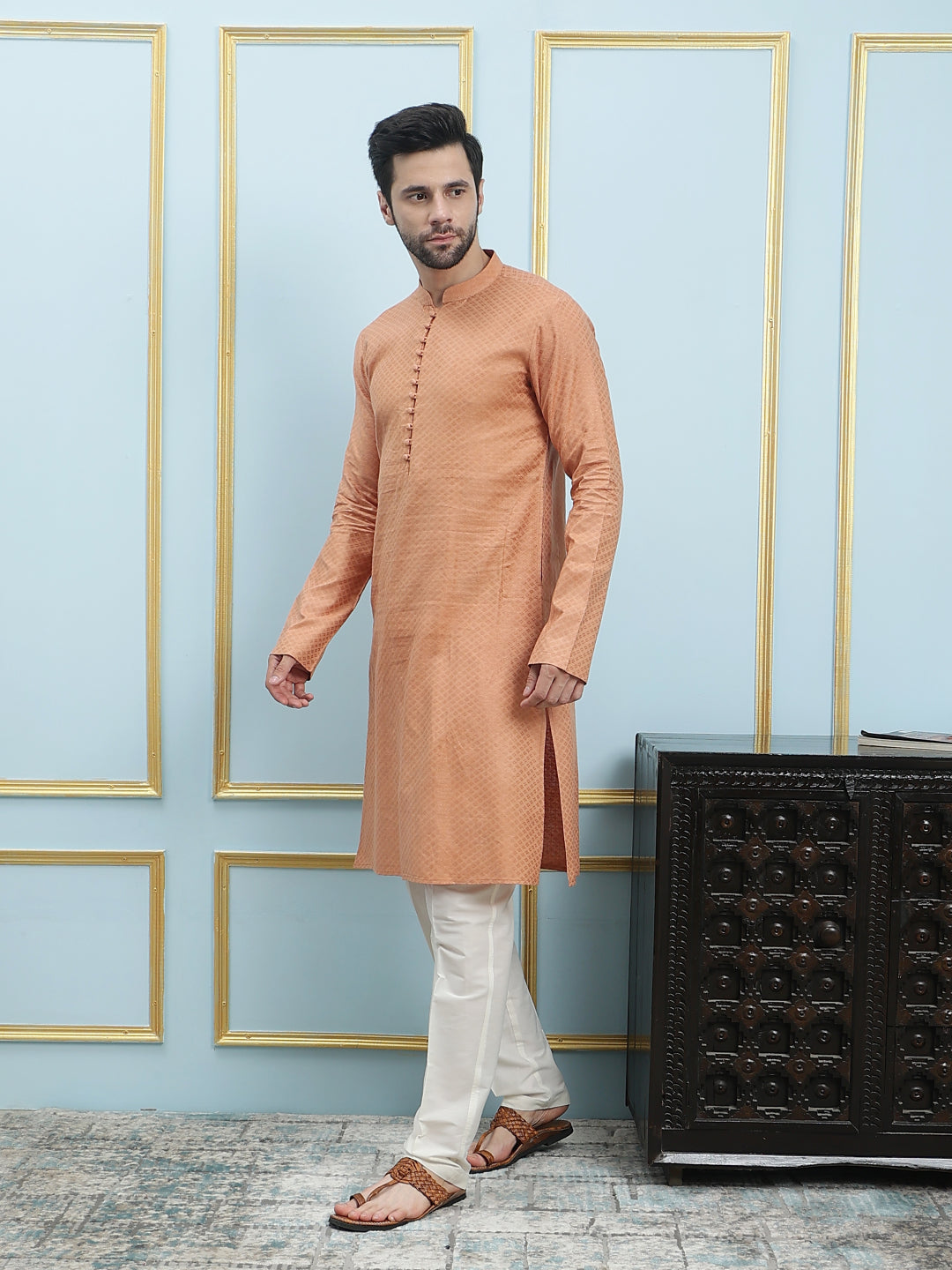 Thread Work Pure Cotton Kurta
