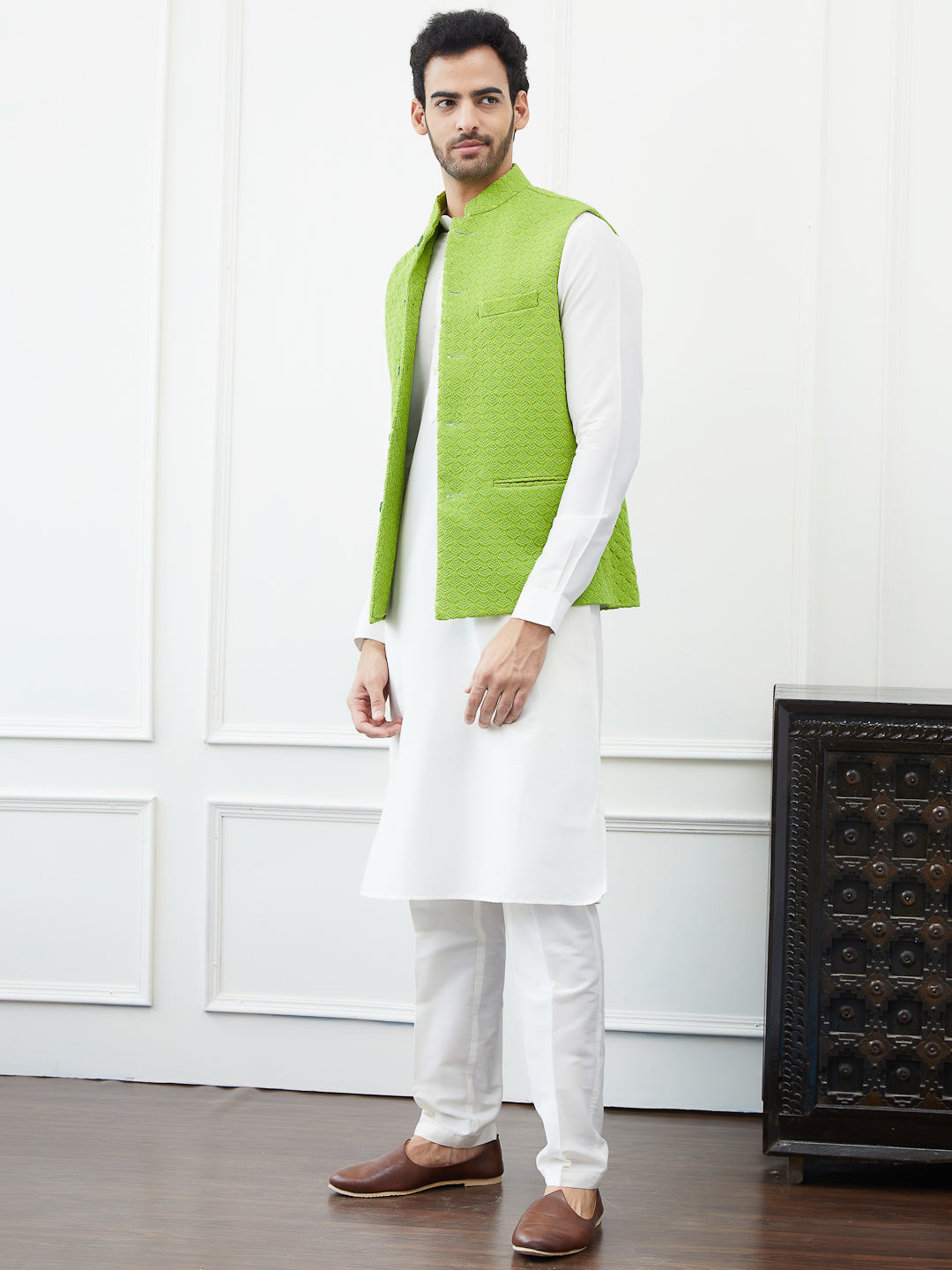 Embroidered Nehru Jacket
