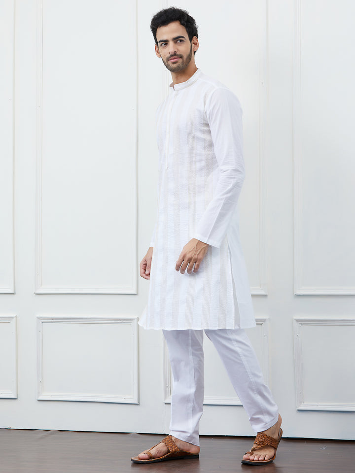 Thread Work Pure Cotton Kurta