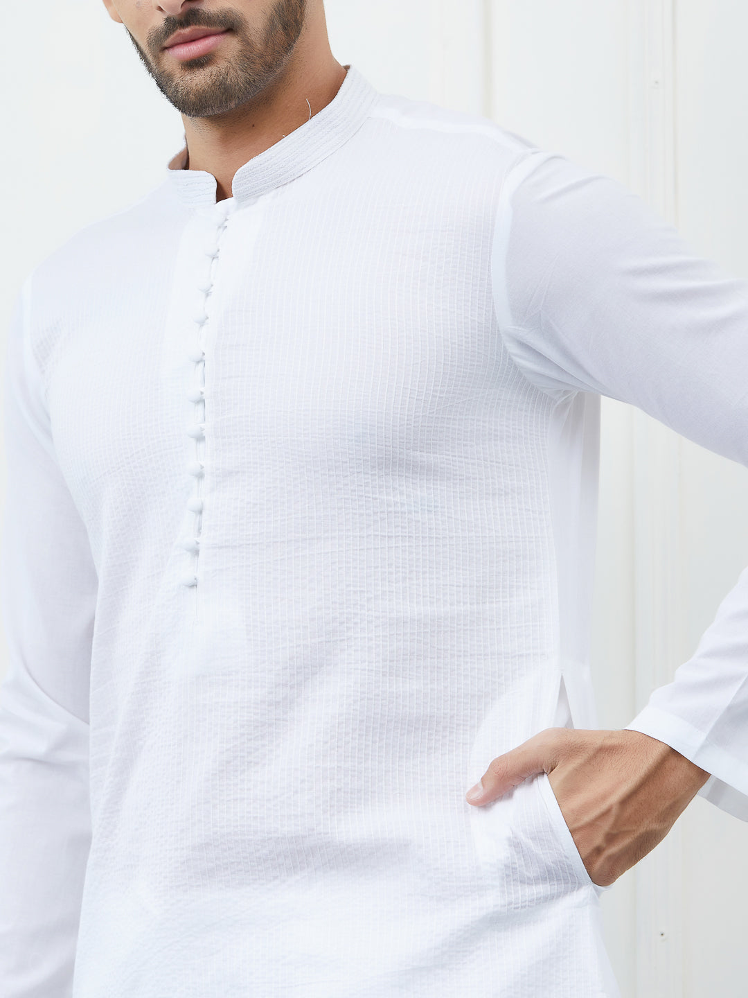 Thread Work Pure Cotton Kurta