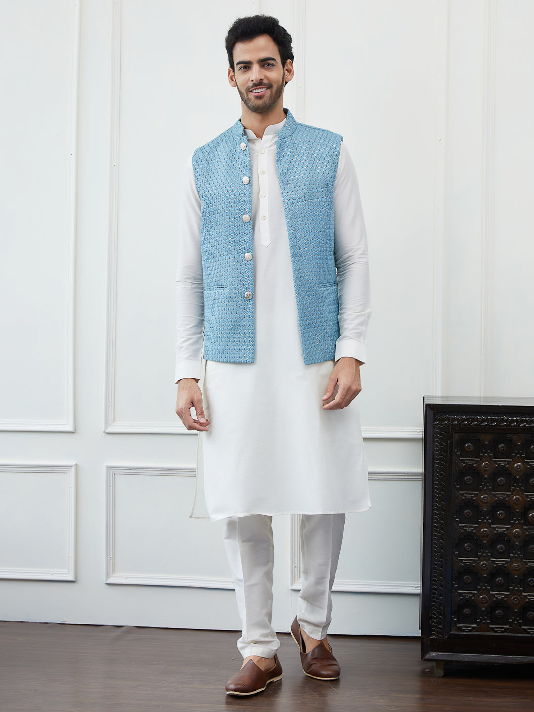 Embroidered Nehru Jacket