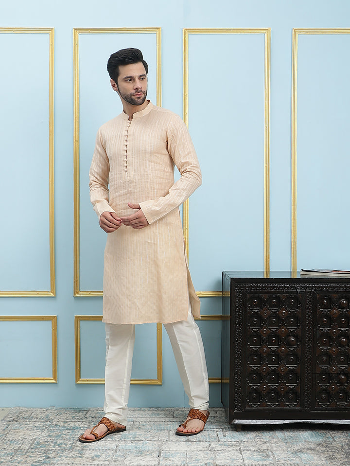 Thread Work Pure Cotton Kurta with Pyjama
