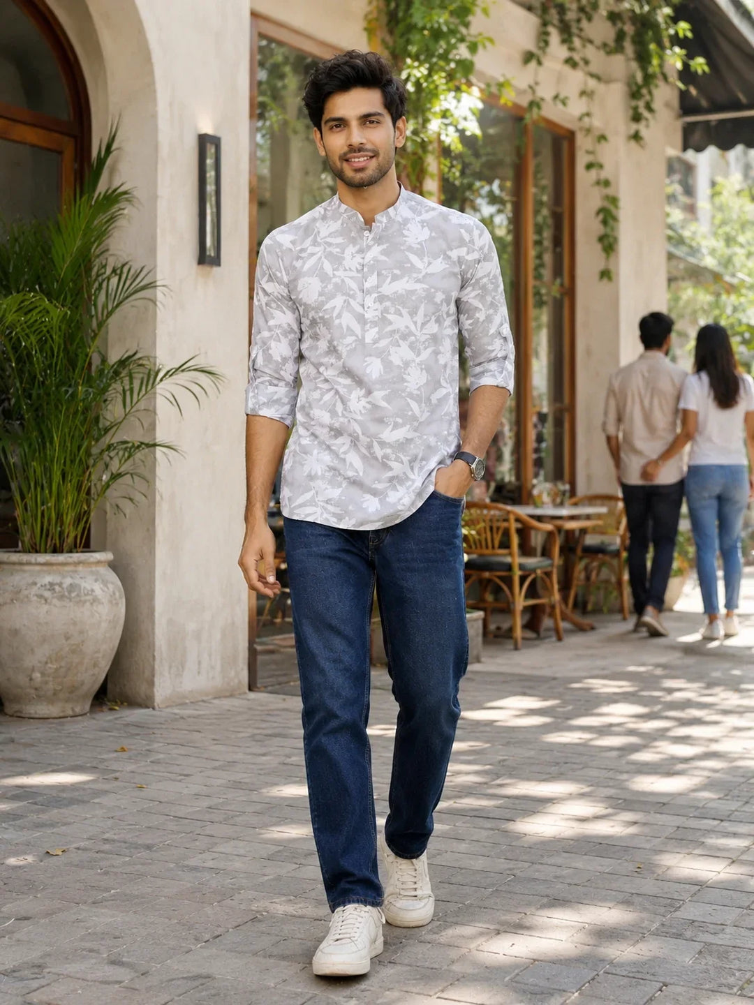 How Men Can Pair Short Kurtas with Jeans, Chinos and Trousers