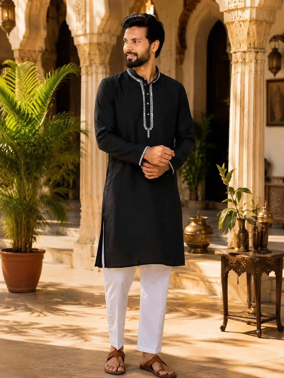 Black kurta