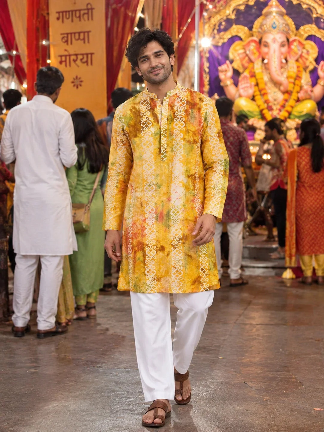 From Aarti to Pandal Hopping: Stylish Kurta-Pyjama Ideas for Ganesh Chaturthi