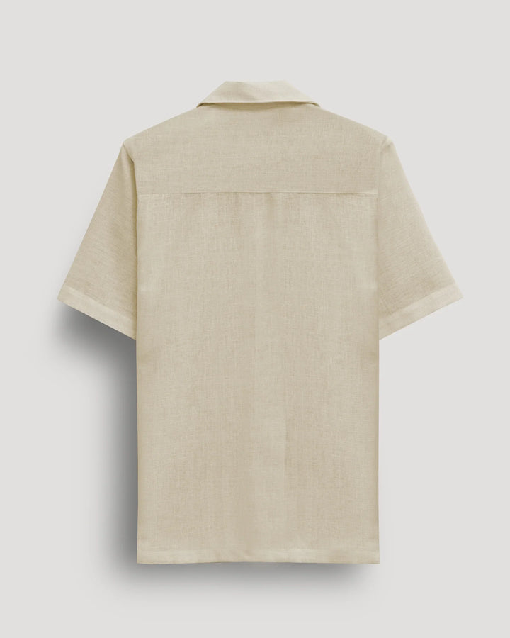 Men’s Beige Cotton Shirt