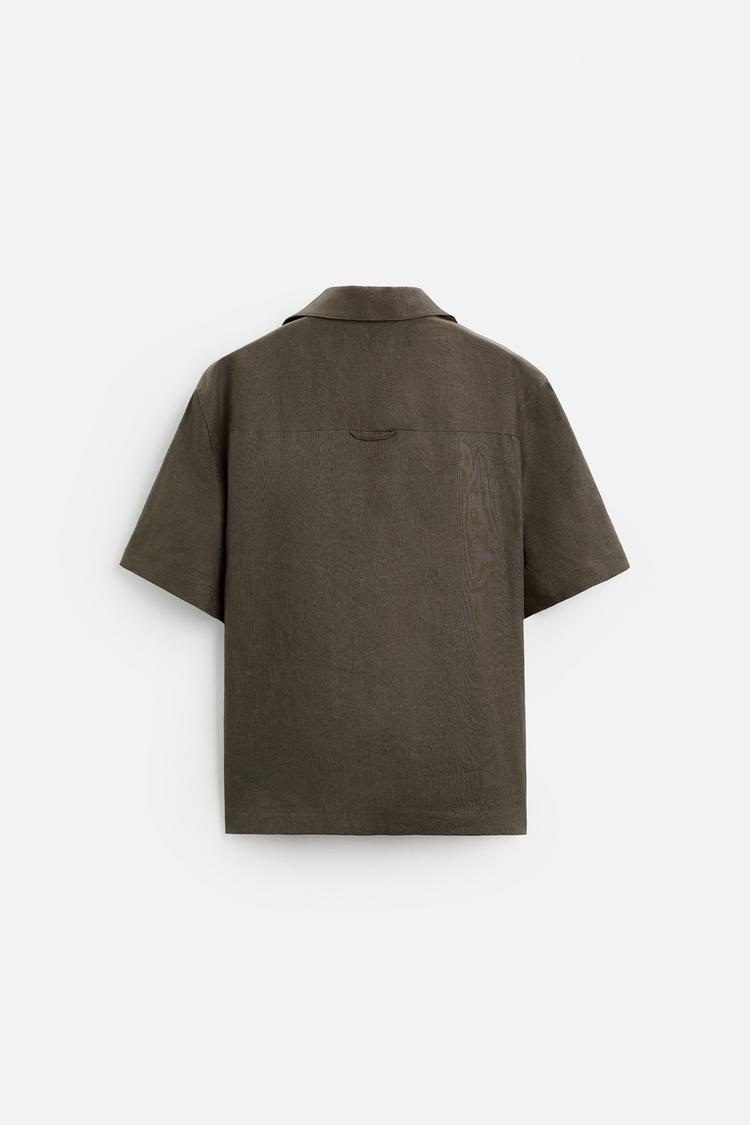 Men’s Brown Cotton Shirt