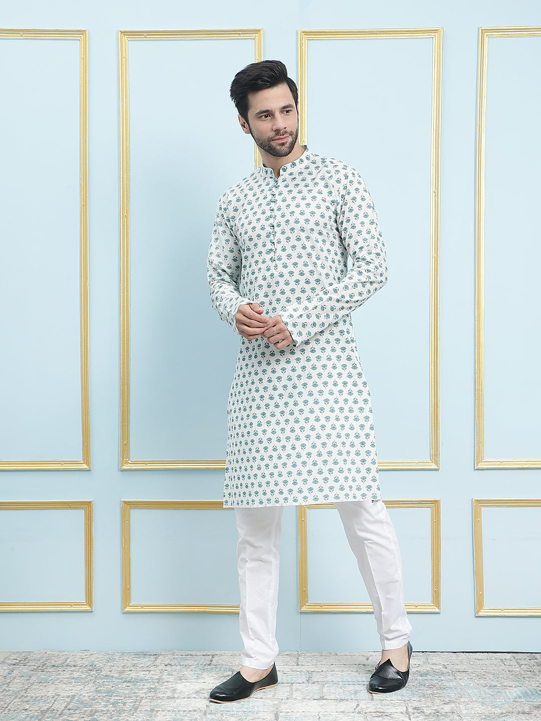 Printed Pure Cotton Straight Kurta