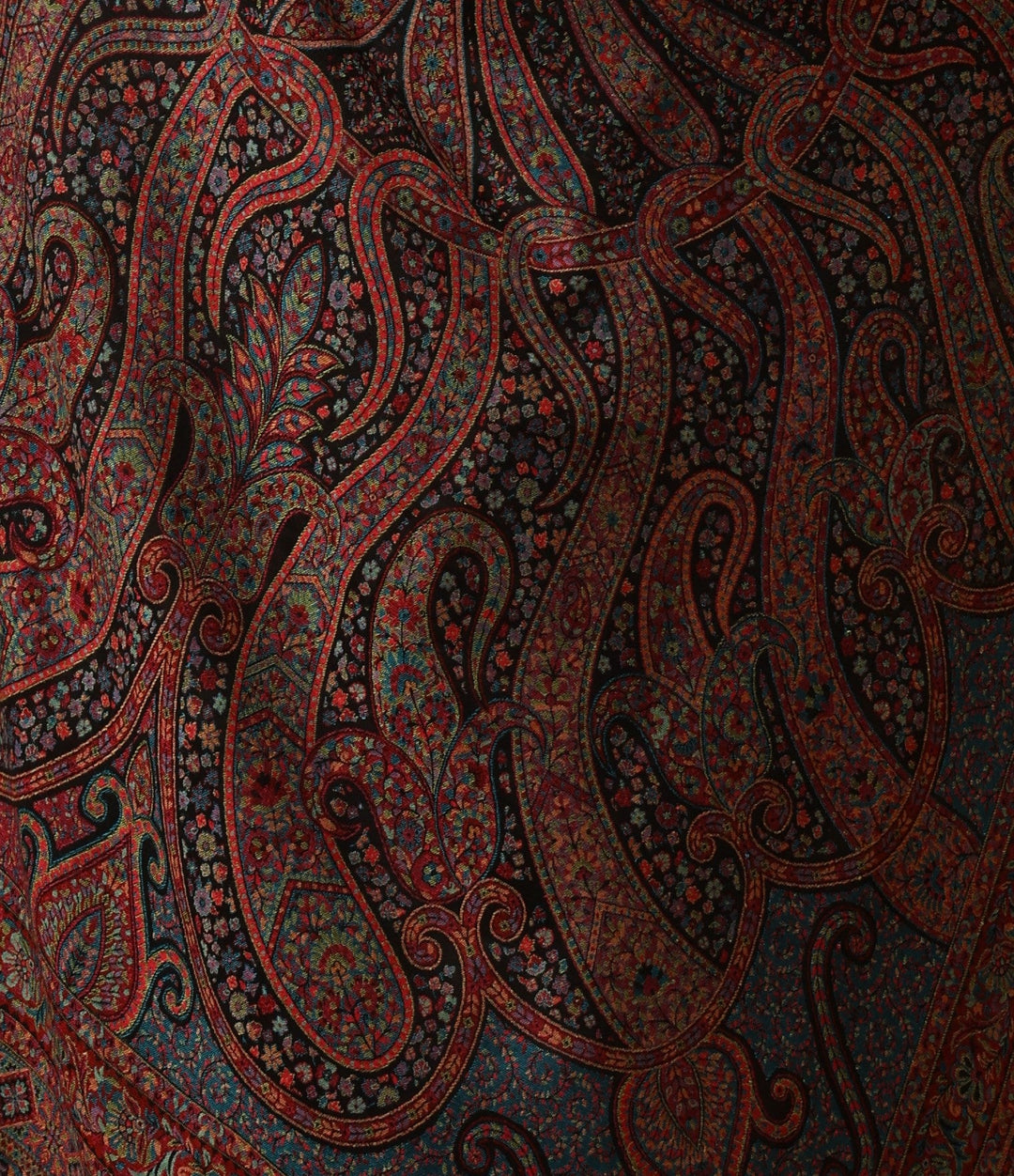 Tweedle Men’s Ruhani Kashmiri Kani Shawl |Pashmina Style Stole for Winters - Black