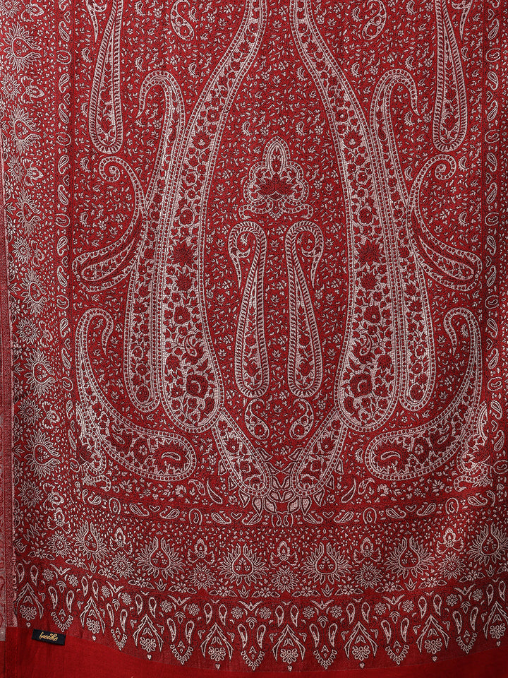 Tweedle Soft Bamboo Modal Stole for men - Red