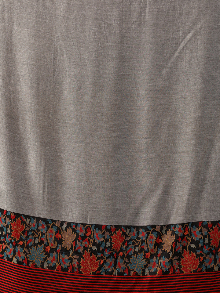 Tweedle Silky Soft Bamboo Stole for Men, Silk Modal Scarf for Gents - Grey