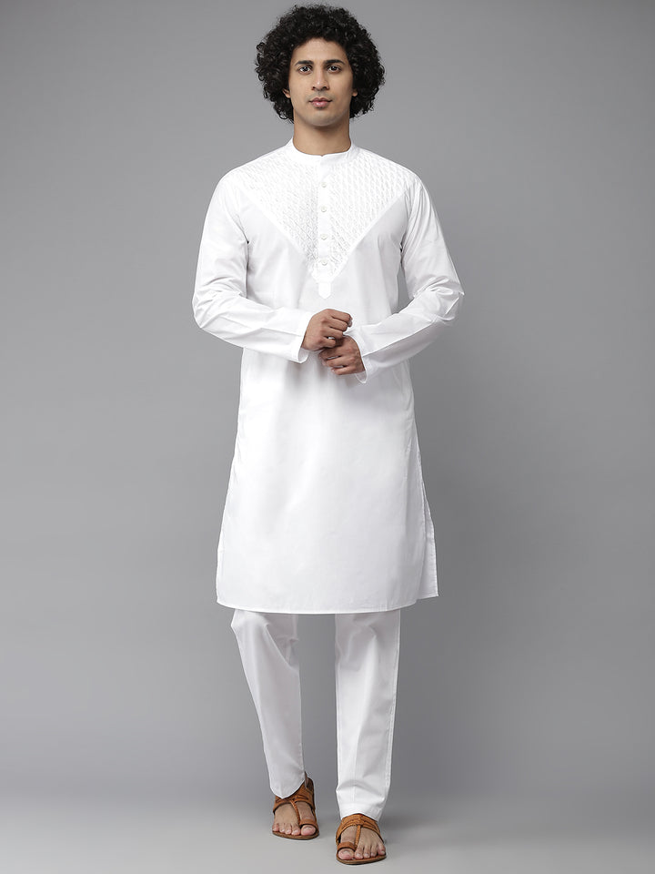 Yoke Designed Straight kurta with Pyjama