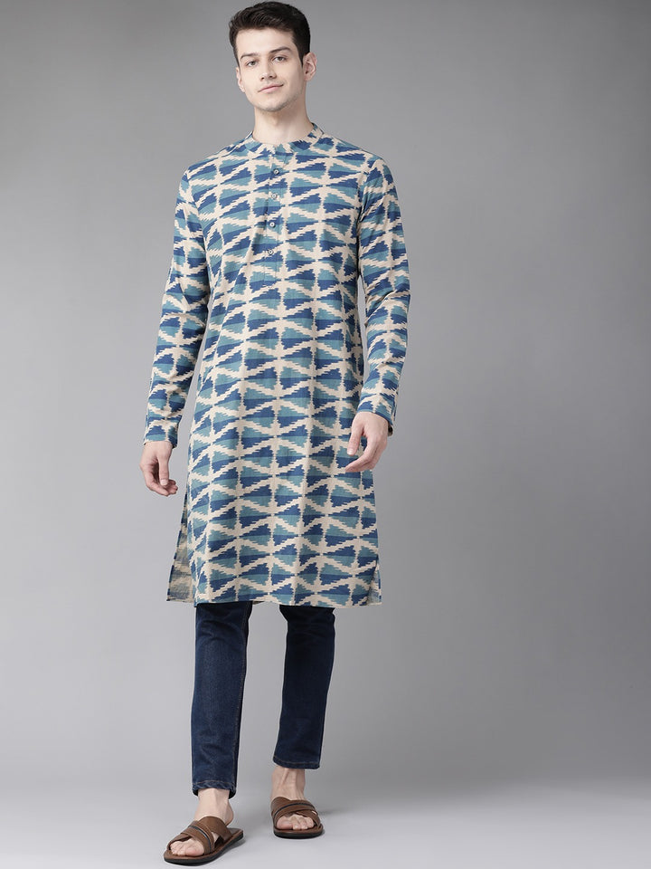 Handcrafted Block printed Kalamkari straight Sustainable kurta