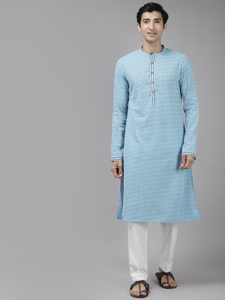 Printed Straight kurta with Pyjama