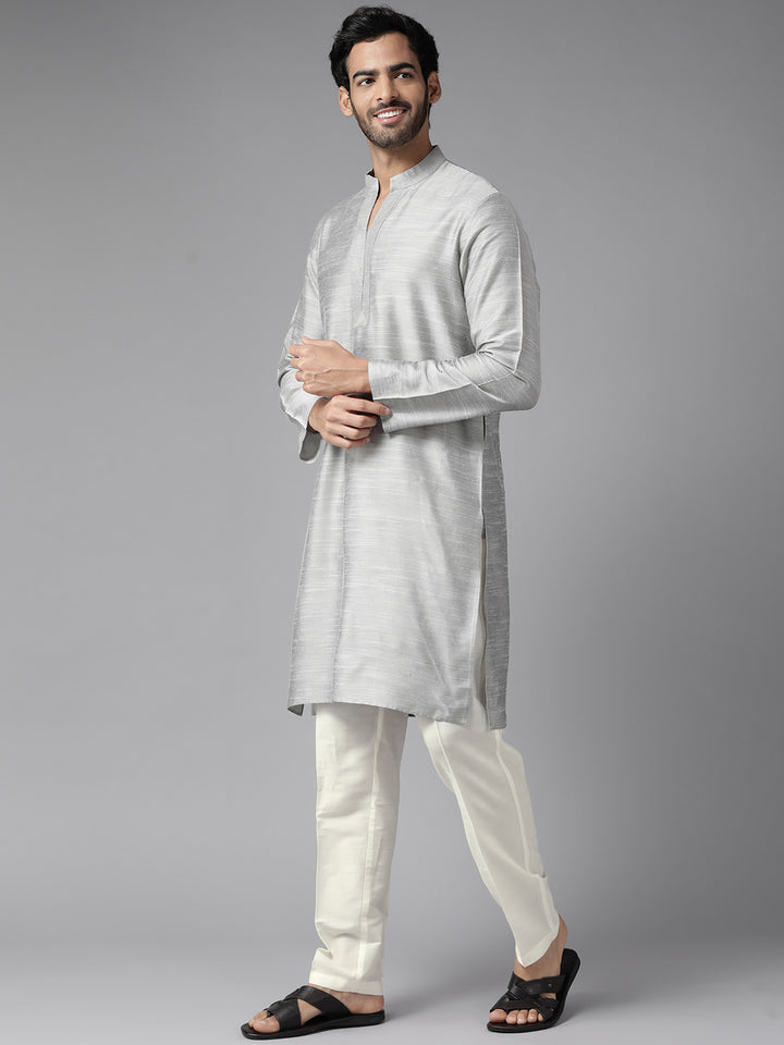 Cotton Silk Straight kurta with Pyjama
