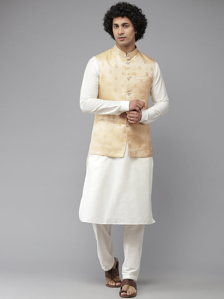 Woven Jacquard Nehru Jacket