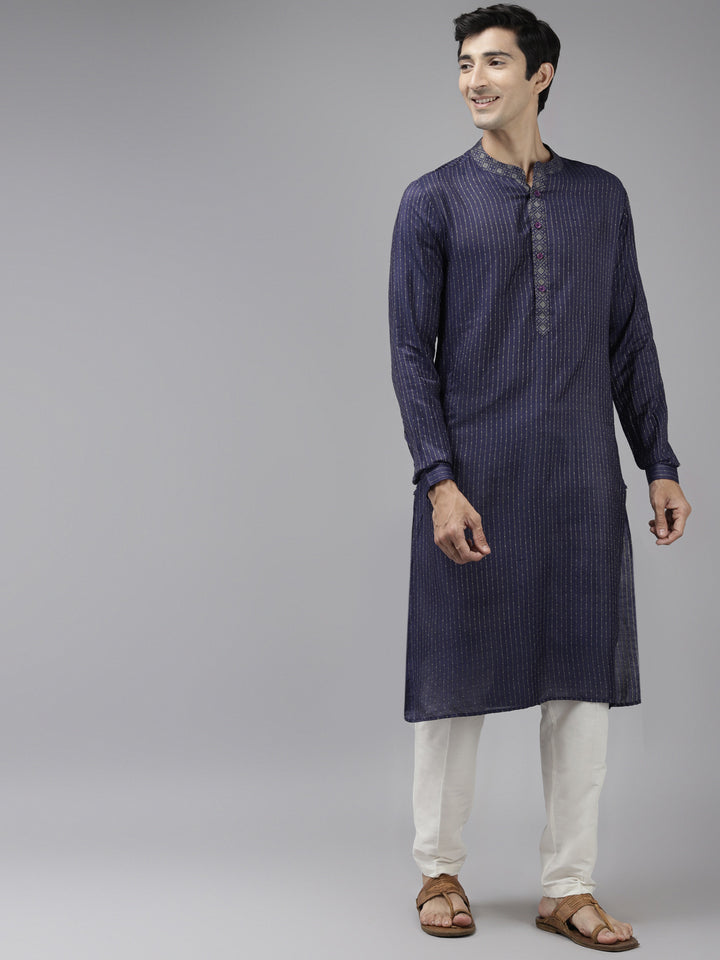 Silk Woven Straight kurta with Pyjama