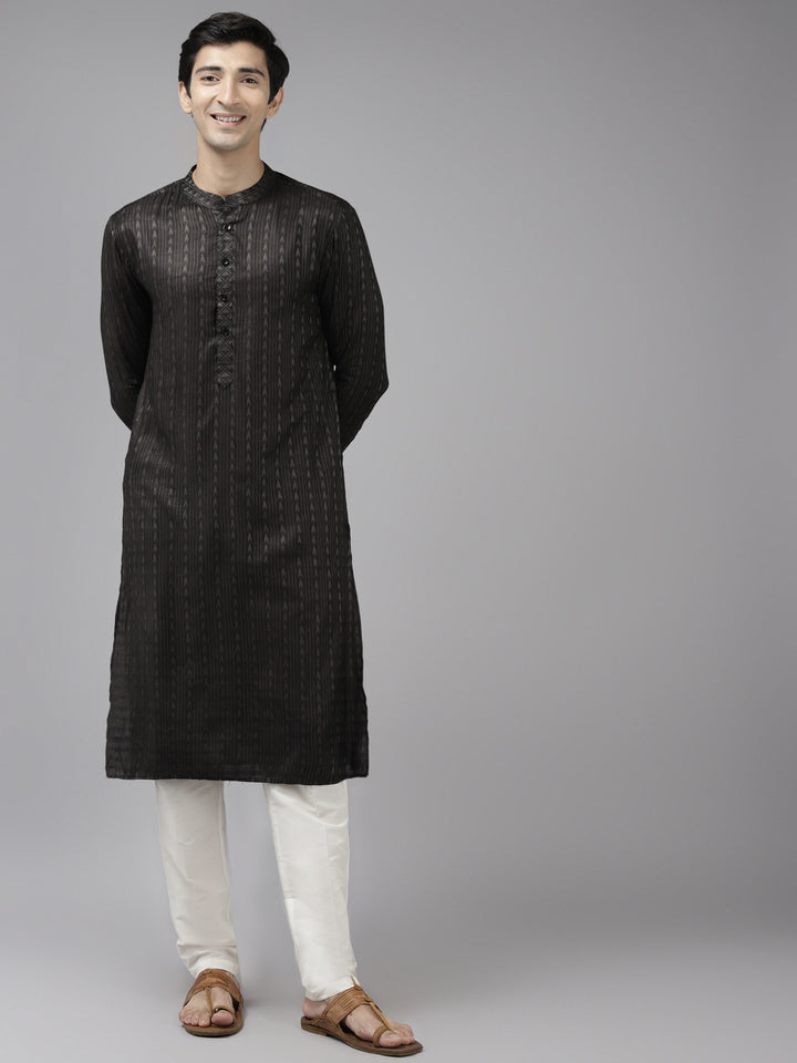 Silk Woven Straight kurta with Pyjama