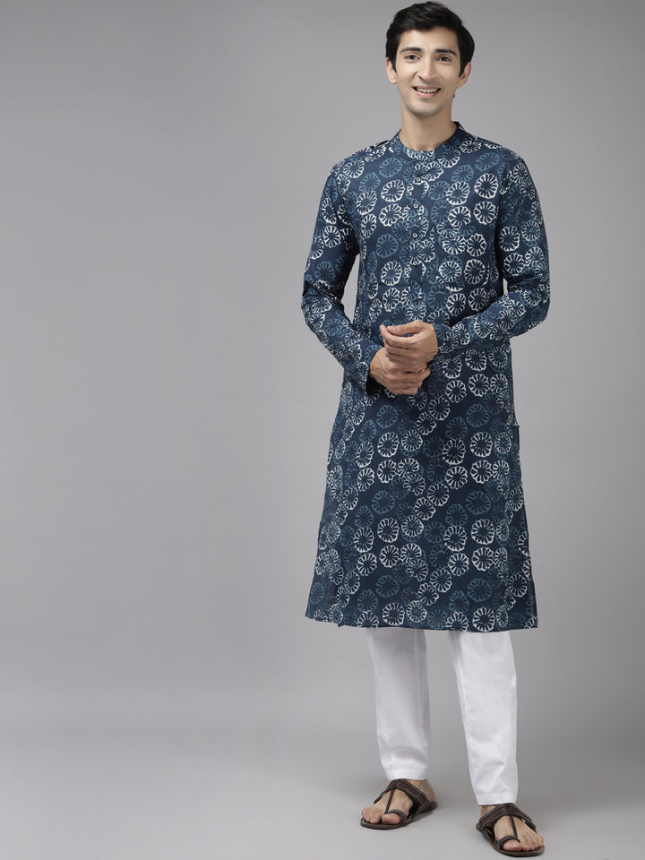 Printed Straight kurta with Pyjama