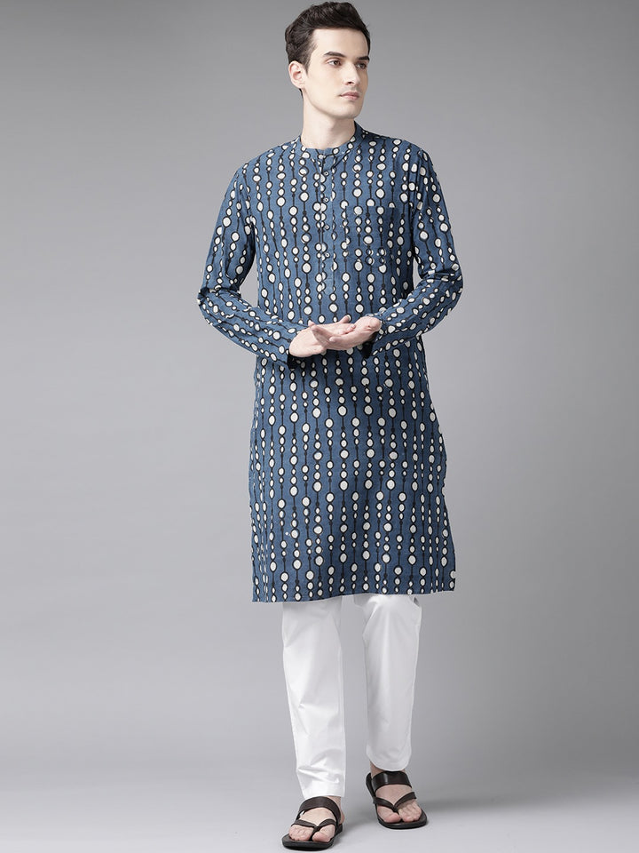 Printed Straight kurta with pyjama
