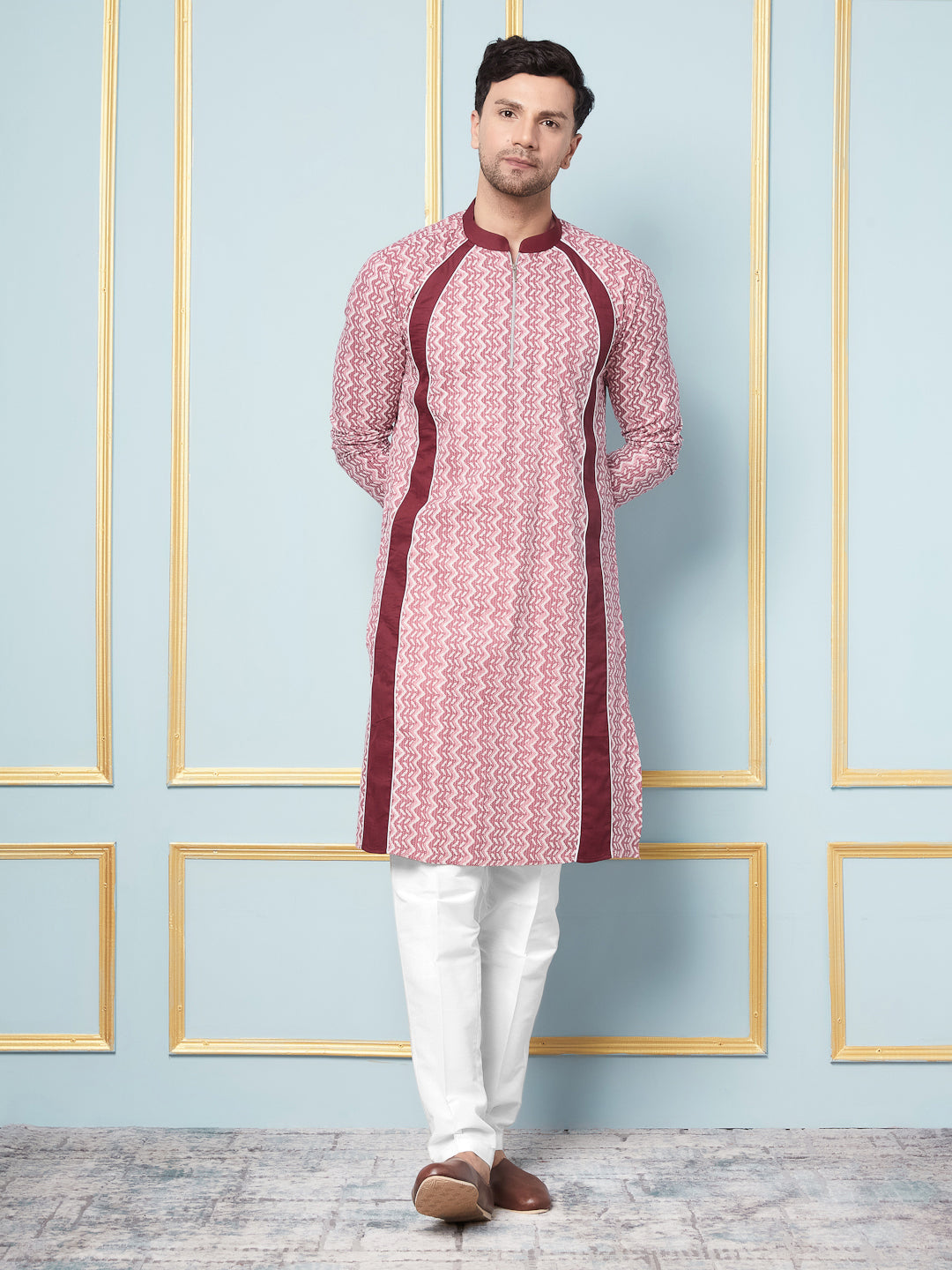 Geometric Printed Kurta With Pyjama