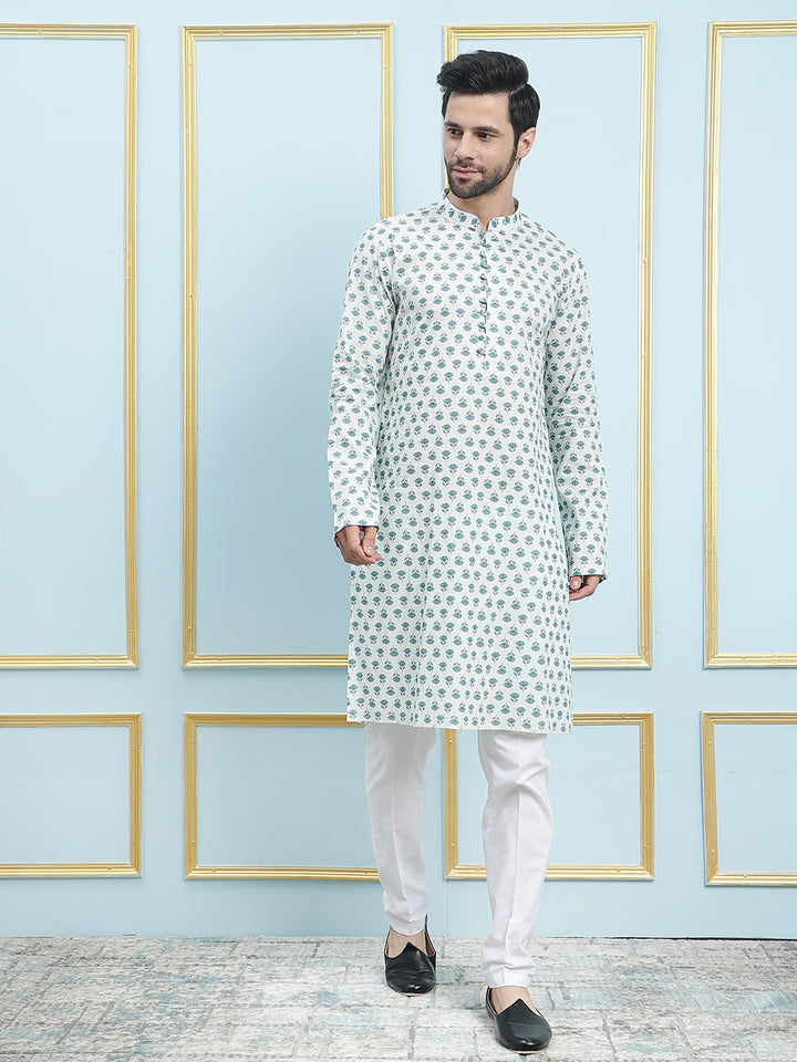 Printed Pure Cotton Straight Kurta