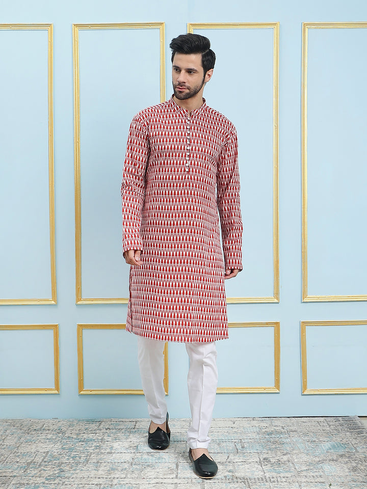 Printed Pure Cotton Straight Kurta