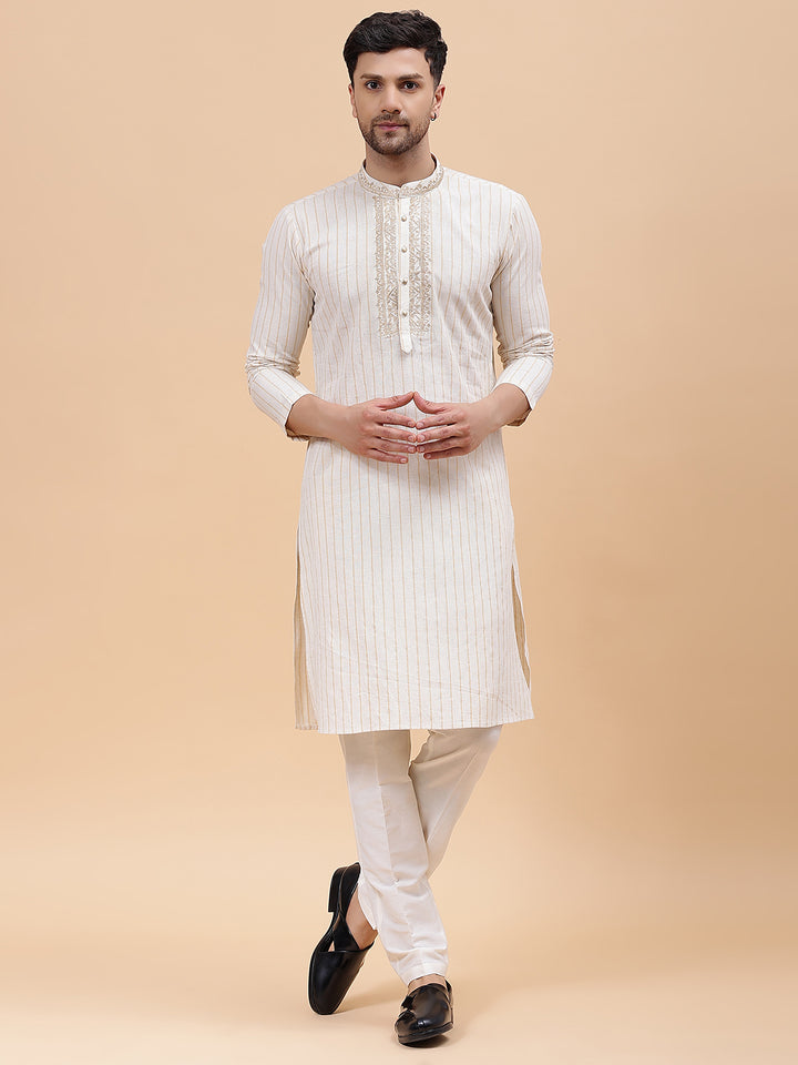 Handwoven Straight Silk Kurta