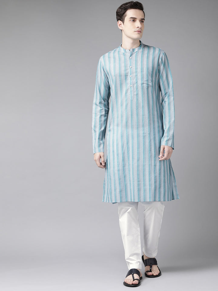 Men Multi Printed Straight Kurta