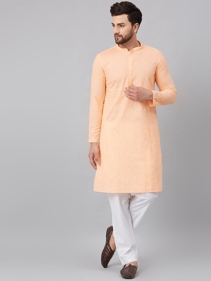 Chikankari Embroidered Straight kurta