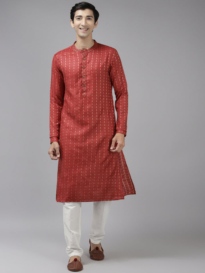 Silk Woven Straight kurta with Pyjama