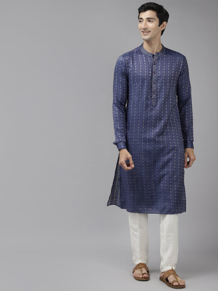 Silk Woven Straight kurta with Pyjama