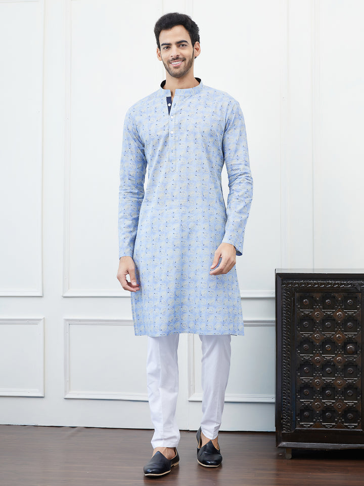 Printed Pure Cotton Straight Kurta