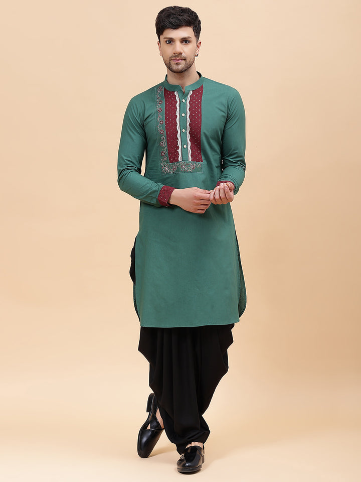 Pure Cotton Embroidered Straight kurta