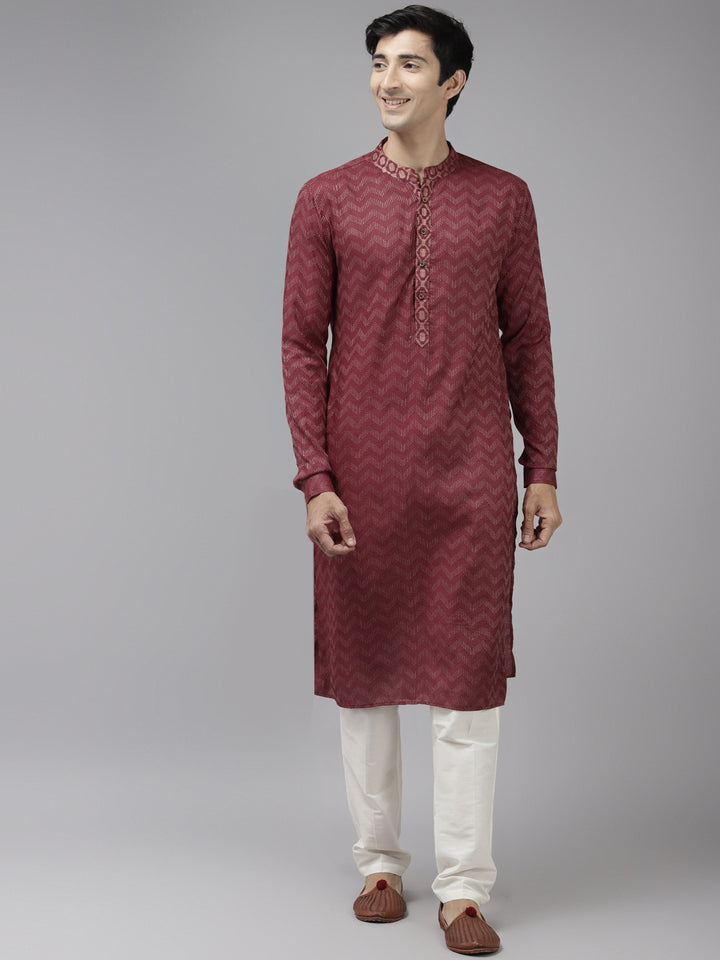 Silk Woven Straight kurta with Pyjama