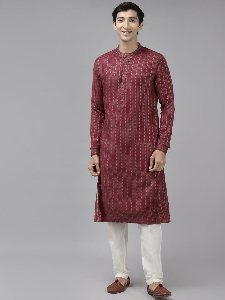 Silk Woven Straight kurta with Pyjama