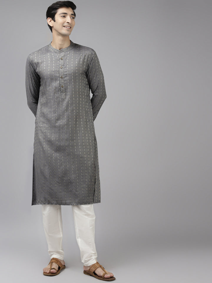 Silk Woven Straight kurta with Pyjama