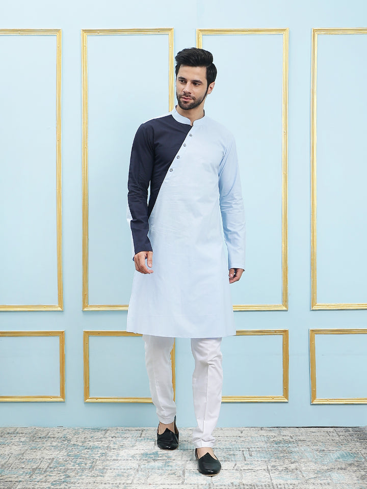 Solid Pure Cotton Straight Kurta with Princess Panel