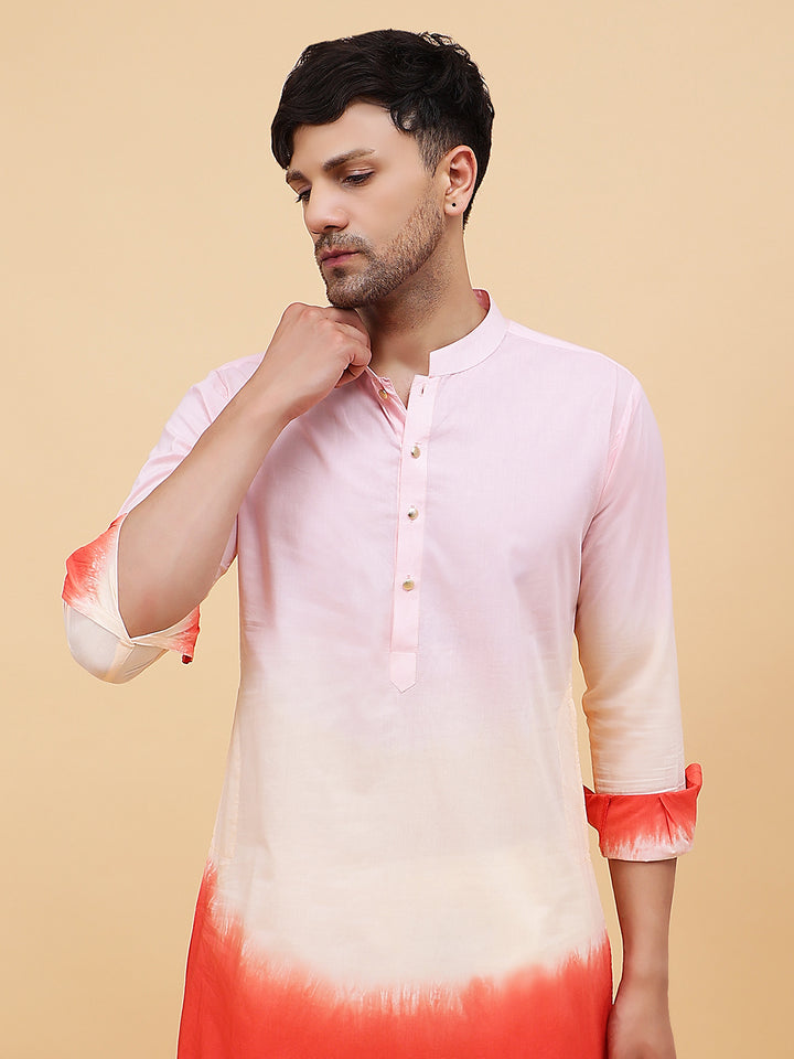 Ombre Dyed Pure Cotton Kurta