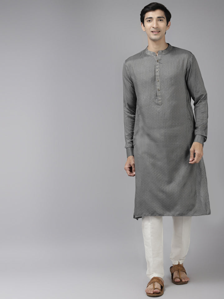 Silk Woven Straight kurta with Pyjama