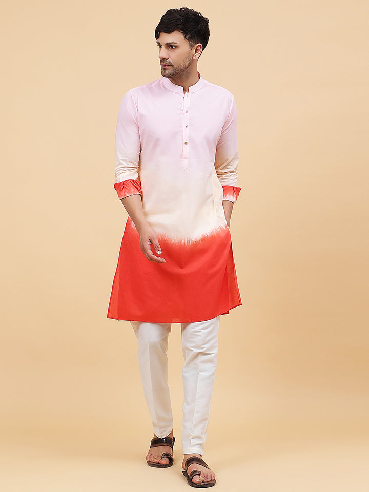 Ombre Dyed Pure Cotton Kurta