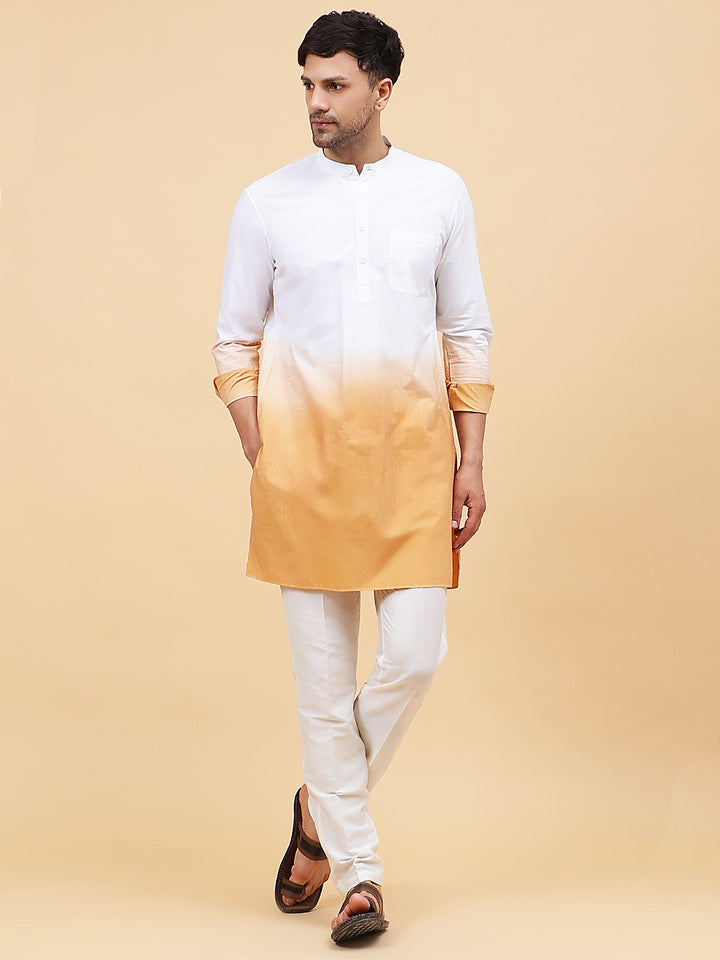 Ombre Dyed Pure Cotton Kurta