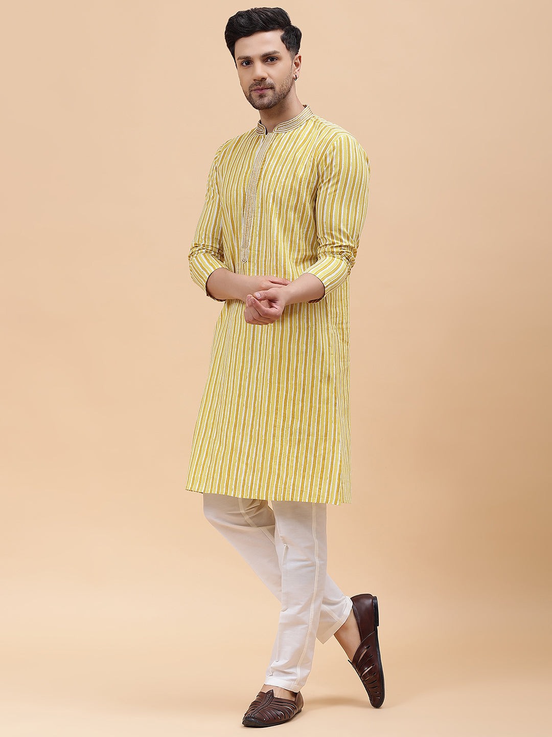 Pure Cotton Embroidered Straight kurta